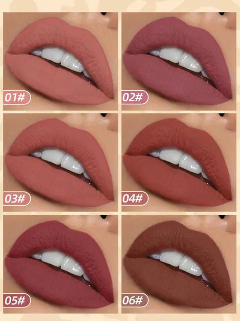 6pcs Matte Lip Gloss