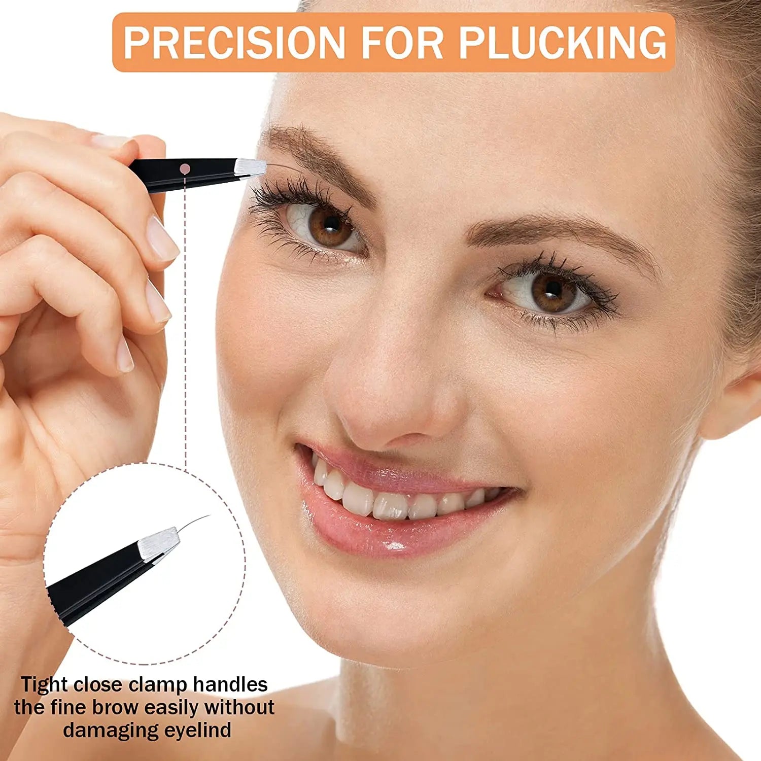 6-Pcs Eyebrow Tweezers Set