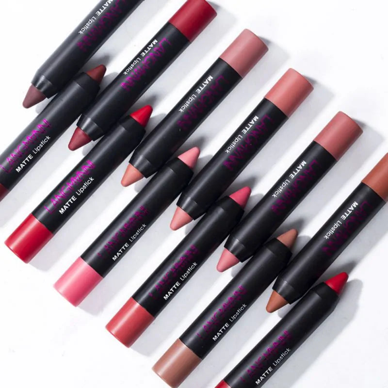 12-Pcs Matte Lipstick