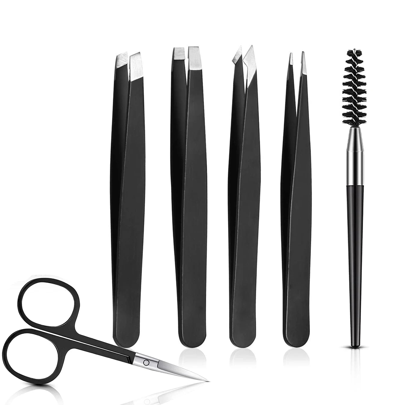 6-Pcs Eyebrow Tweezers Set