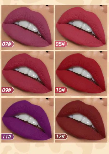 6pcs Matte Lip Gloss